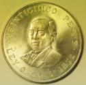 World Coins - Mexico Silver Crown - 25 Pesos 1972 Mo  Benito Juarez   UNC