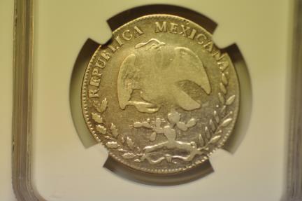 World Coins - Mexico; Silver 4 Reales 1843 PI A.M.  NGC VF20