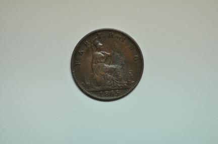 Great Britain; Farthing 1865 | European Coins