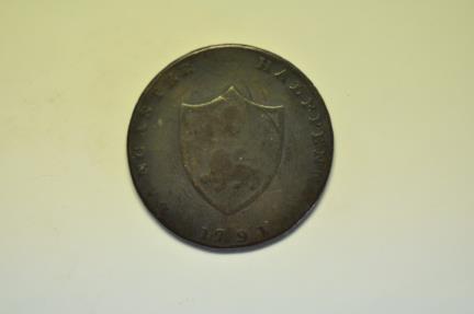 World Coins - Great Britain; Lancaster Half Penny Token 1791