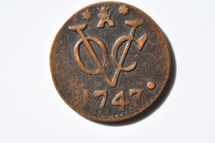 VOC Netherlands East Indies - Zeeland Arms; Duit 1747 | Australian ...