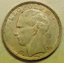 World Coins - Belgium Silver 20 Francs 1935