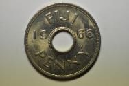 World Coins - Fiji; Penny 1966  UNC