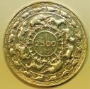 World Coins - Ceylon Silver Crown 5 Rupees BE2500 - 1957 AD Buddhism - 2,500 th Anniversary UNC