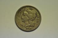 Us Coins - USA Nickel 3 Cents 1865