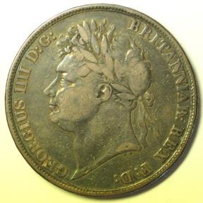 World Coins - Great Britain Silver Crown 1821