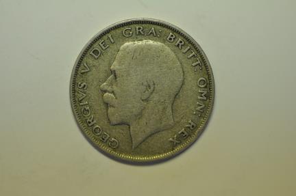 World Coins - Great Britain; Silver 1/2 Crown 1921