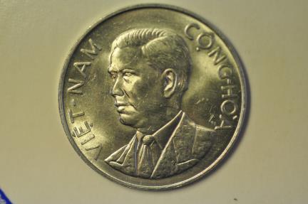 World Coins - South Vietnam; 50 Xu 1963  Ngo Dihn Diem  UNC