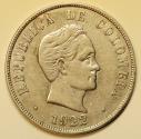 World Coins - Colombia Silver 50 Centavos 1922 (P)  Simon Bolivar