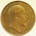 World Coins - Great Britain Penny 1907   AU