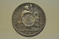 World Coins - Guatemala; Silver Crown - Peso 1894 C/S on Peru Sol 1885 TD