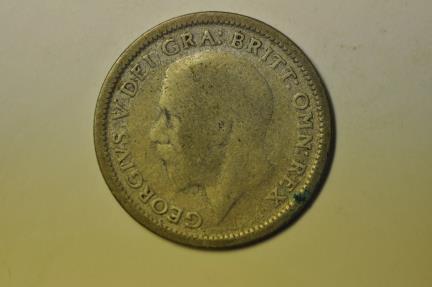 World Coins - Great Britain; Silver 6 Pence 1926