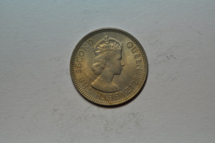 World Coins - Malaya & British Borneo; 5 Cents 1953  BU