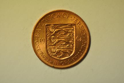 World Coins - Jersey; 1/12 Shilling 1964  BU