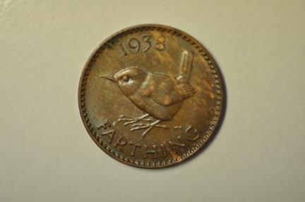 World Coins - Great Britain; Farthing 1938
