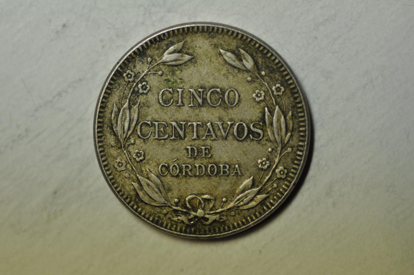 Nicaragua; 5 Centavos 1929 | North & Central American and