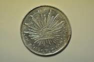 World Coins - Mexico; Silver 8 Reales 1896 Zs FZ