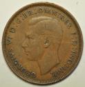 World Coins - Great Britain Bronze Penny 1944