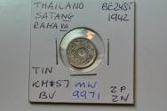 World Coins - Thailand; Tin Satang BE2485 - 1942  BU