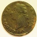 World Coins - France Copper Sol 1783-A