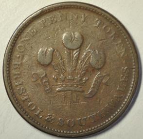 World Coins - Great Britain; Bristol Penny Token 1811