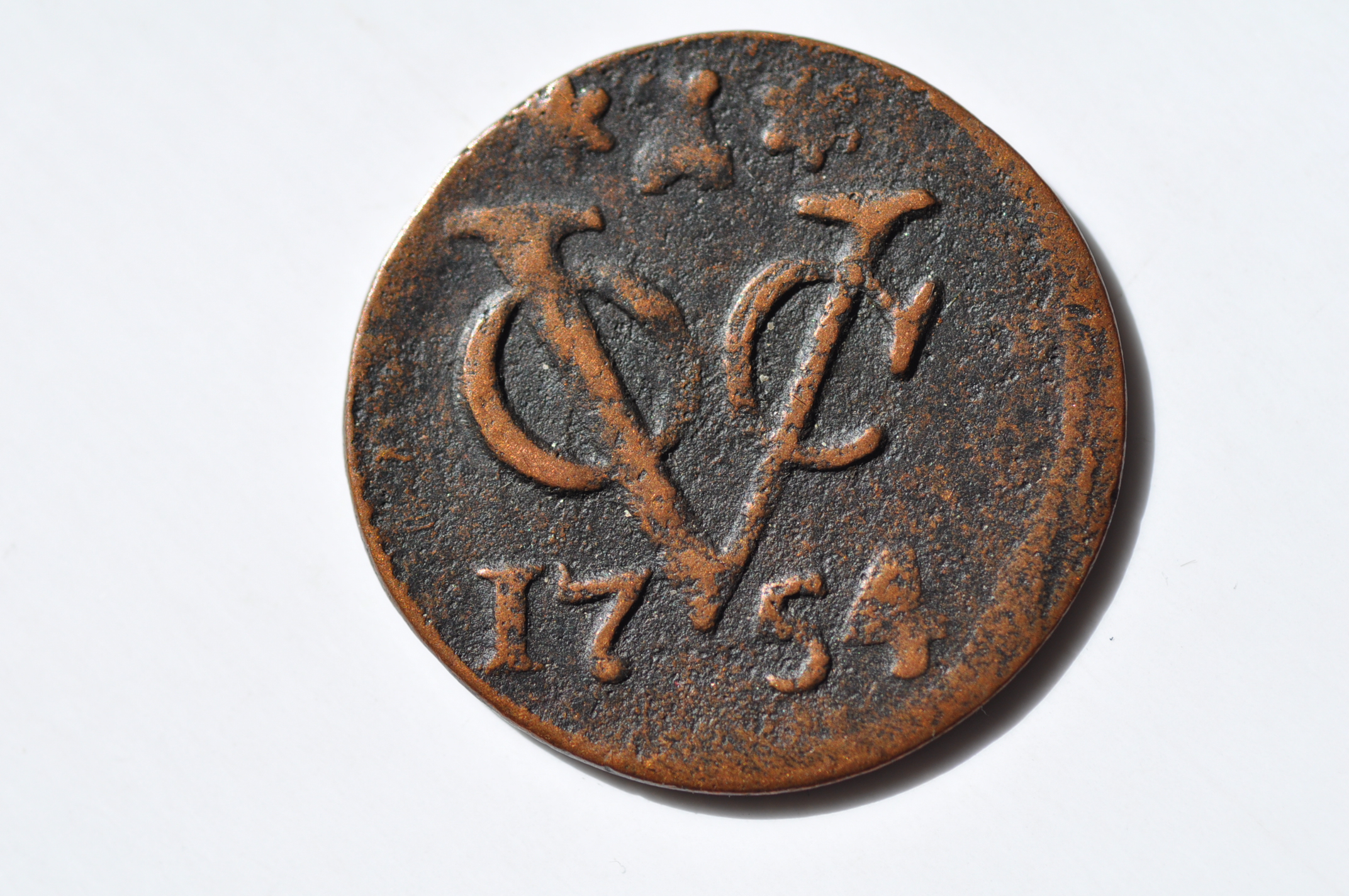 VOC Netherlands East Indies - Zeeland Arms; Duit 1754 | Australian