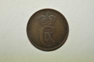 World Coins - Denmark; 2 Ore 1874 CS  XF