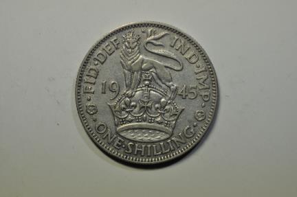 World Coins - Great Britain; Silver Shilling 1945