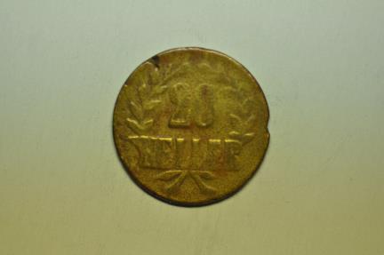 World Coins - German East Africa; Brass 20 Heller 1916 T