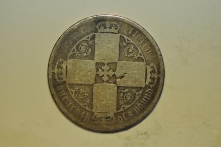 World Coins - Great Britain; Silver Florin 1869  die # 12