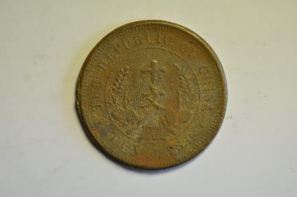 World Coins - China; Crude Cast Warlord Issue 10 Cash c.1912-1920