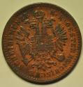 World Coins - Austria Bronze Kreuzer 1879