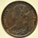 World Coins - Great Britain Farthing 1861  AU