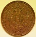 World Coins - Austro-Hungarian Empire Copper Kreuzer 1881 AU