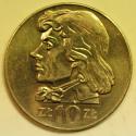 World Coins - Poland 10 Zlotych 1970 MW  Kosciuszko   BU