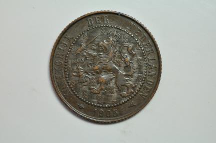 World Coins - Netherlands; 2 1/2 Cent 1905