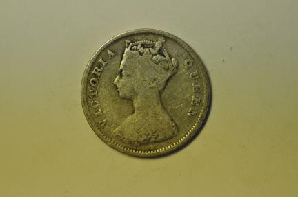 World Coins - Hong Kong; Silver 10 Cents 1900-H
