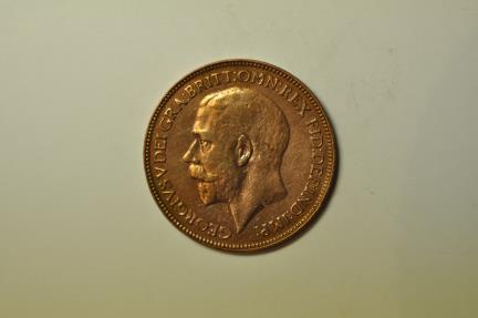 World Coins - Great Britain; Farthing 1925  Red UNC