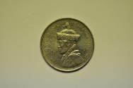 World Coins - Bhutan; Nickel 1/2 Rupee 1950  2nd Issue 5.0 grams