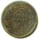 World Coins - Mexico Centavo 1891 Mo