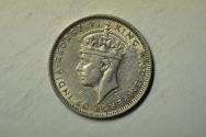 World Coins - Hong Kong; Silver 10 Cents 1938