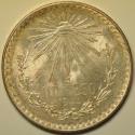 World Coins - Mexico; Silver Peso 1944   UNC