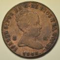 World Coins - Spain 8 Maravedis 1848
