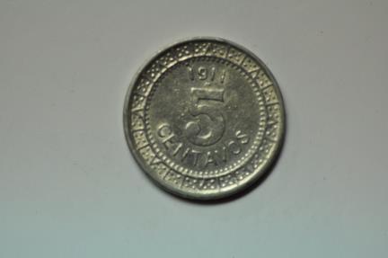 Mexico; 5 Centavos 1911 Wide Date | North & Central American and ...