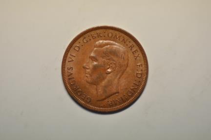 World Coins - Great Britain; Penny 1940  UNC