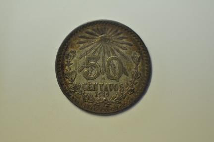 World Coins - Mexico; Silver 50 Centavos 1919