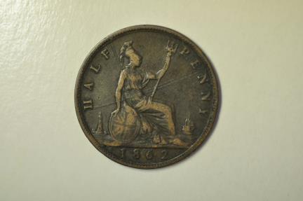 Great Britain; Half Penny 1862 | European Coins