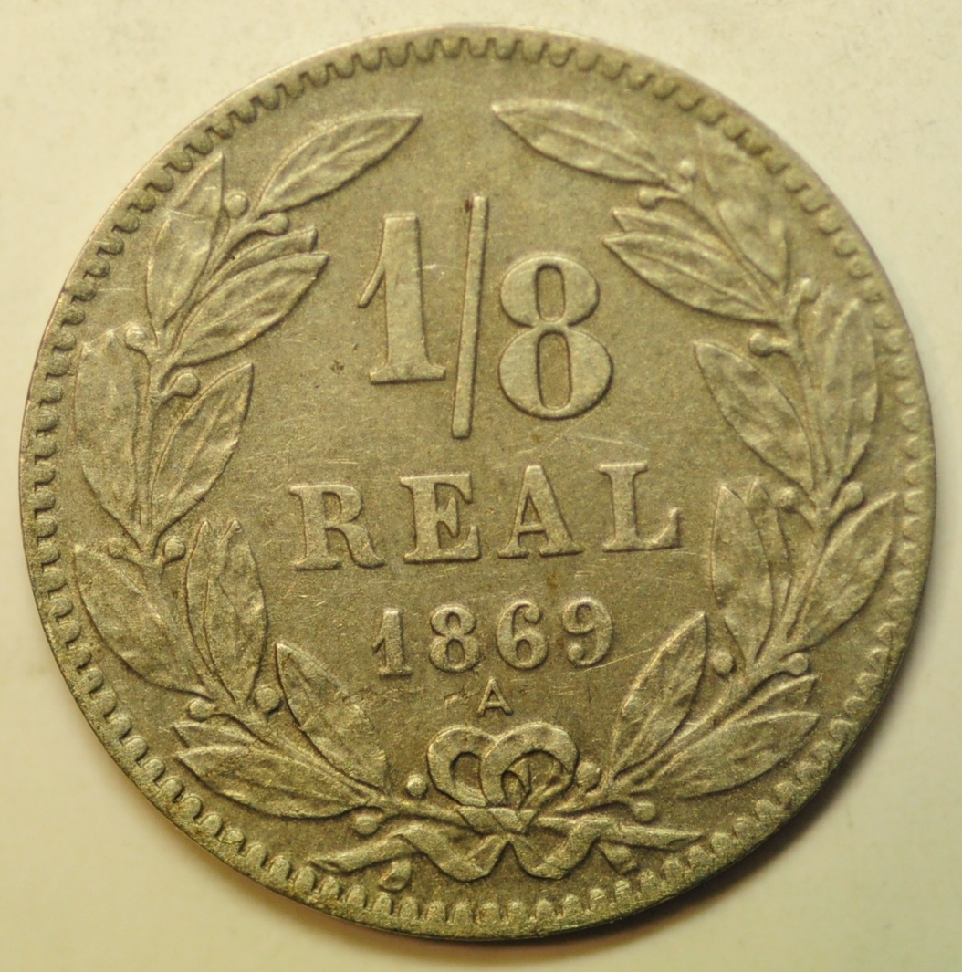 Honduras 1/8 Real 1869-A RARE !!! | North & Central American and