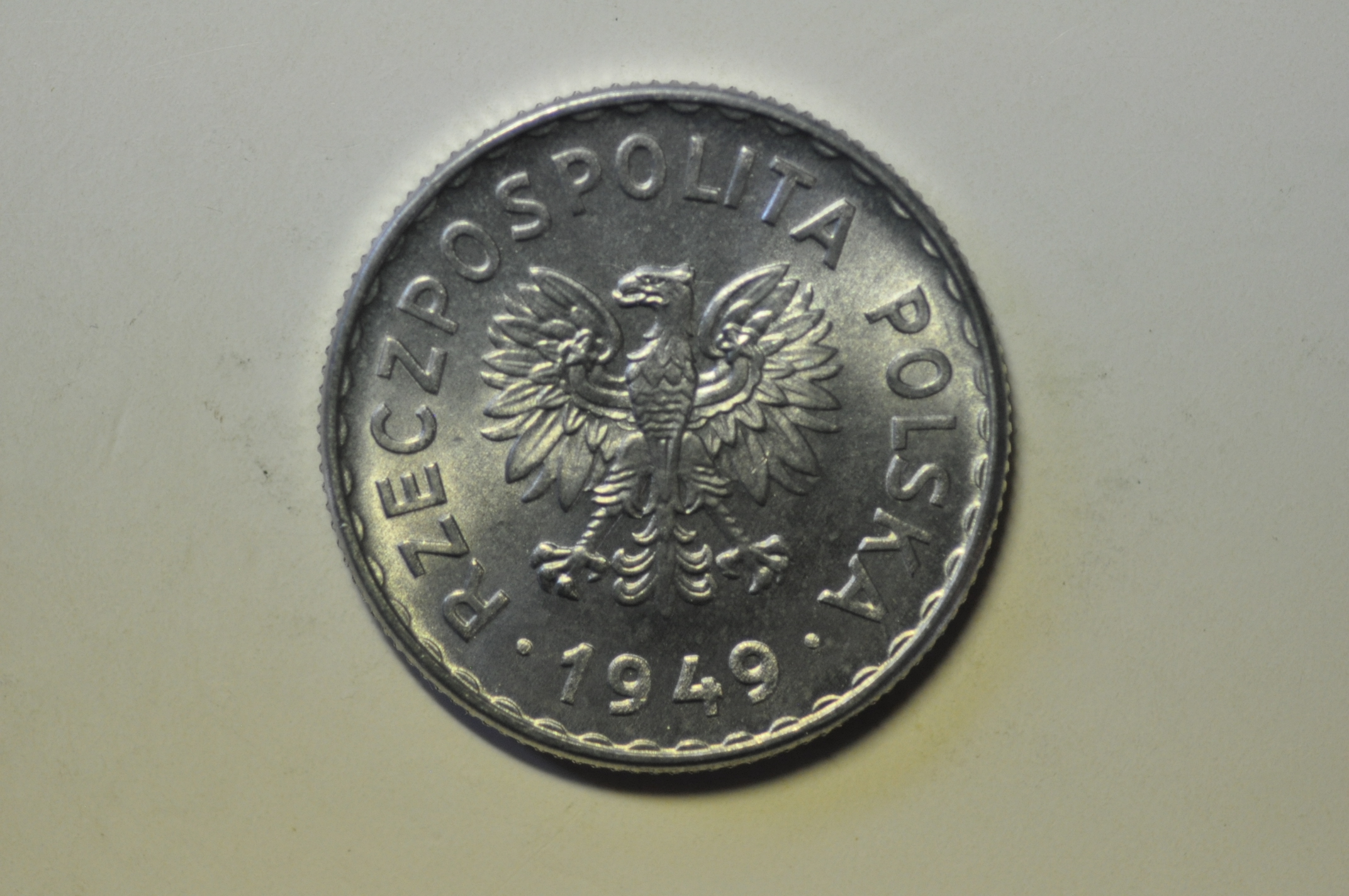 Poland; 1 Zloty 1949 - 1 Year Type ! UNC Rare in High Grade !!!