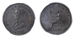 World Coins - USA, Washington copper Cent, 1783 – AU 58